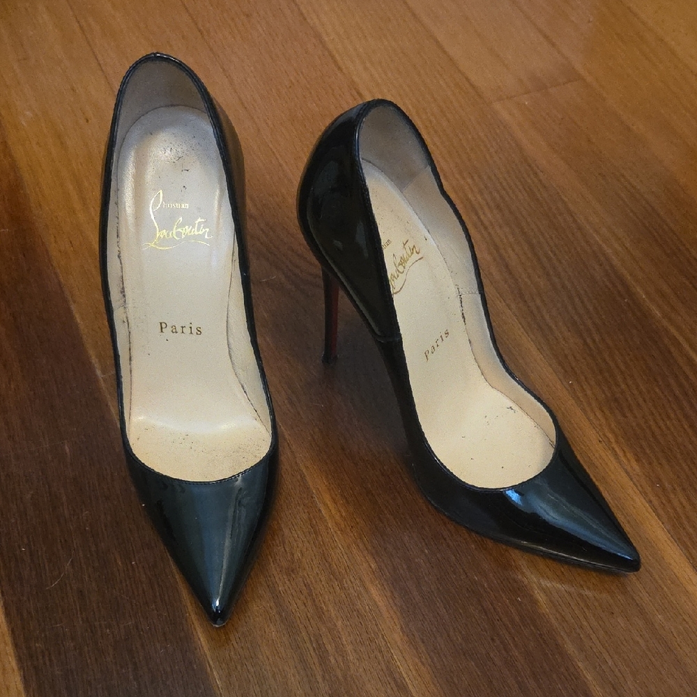 Christian Louboutin Black Patent Heels